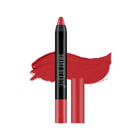 Buy Swiss Beauty Stay on Matte Crayon Lipstick SB-214-05 (Crayon) 3.5 gm - Purplle