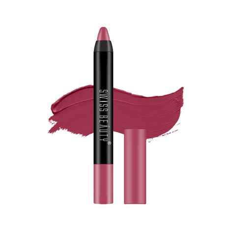 Swiss Beauty Stay on Matte Crayon Lipstick SB-214-16 (Crayon) 3.5 gm