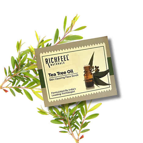 Buy Richfeel Tea Tree Oil Face Scrub (50 g) - Purplle