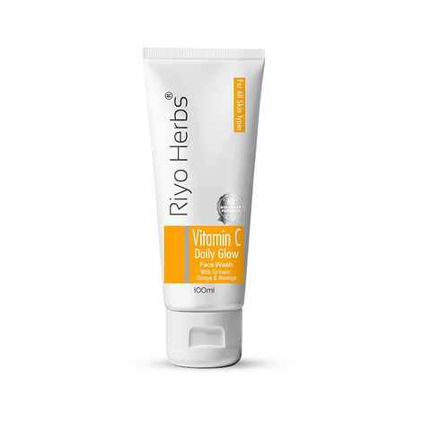 Buy Riyo Herbs Vitamin C Daily Glow Facewash, UV Rays/ Sun Light Dark Spots, For All Skin Types - 100 ml - Purplle