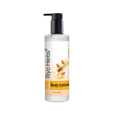 Buy Riyo Herbs Body Lotion for All Skin Type, Advanced Nourishing, With Almond, Honey & Shea Butter, 250 ml - Purplle