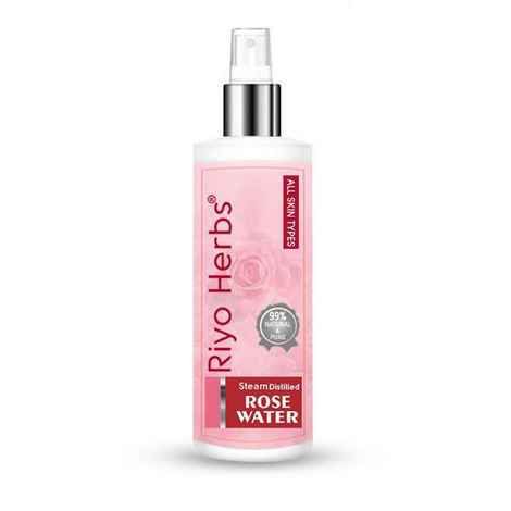 Buy Riyo Herbs Steam Distilled Rose Water Spray for Face, All Skin Types Women & Men - 200 ml - Purplle