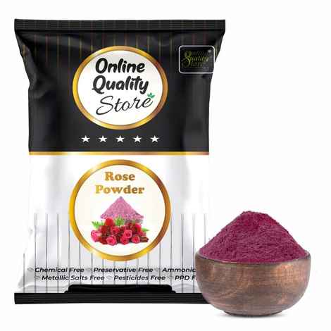 Buy Online Quality Store Rose Powder - 100 gm |Organic Rose Petal Powder - 100g | Rosa indica for Facial & Skin Care| 100 % Pure & Natural Rose Powder for Tanning {rosepowder100} - Purplle