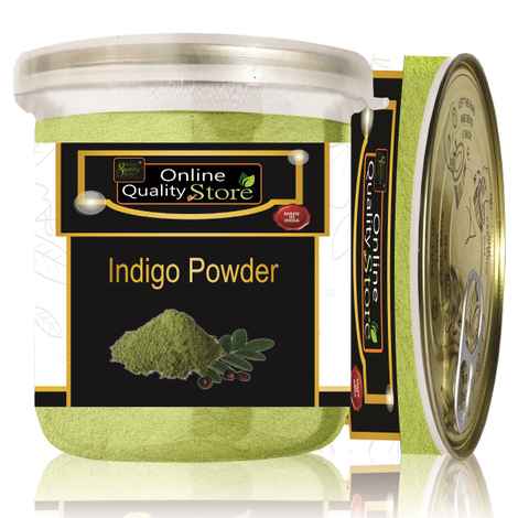 Buy Online Quality Store Indigo Powder - 150 g|Organic Indigo Powder | Indigofera Tinctoria | Natural Hair Colorant Black/Brown Hair & Beard |Indigo leaves powder {Jar_Indigo_150gm} - Purplle