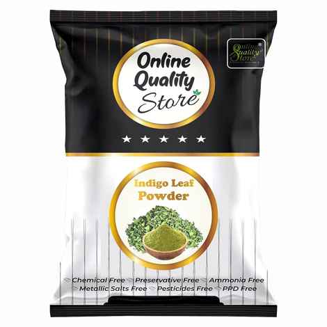 Buy Online Quality Store Indigo powder - 100 gm|Organic Indigo Powder | Indigofera Tinctoria | Natural Hair Colorant Black/Brown Hair & Beard |Indigo leaves powder{indigo_powder_100} - Purplle