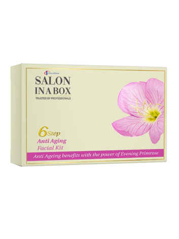 Buy Salon in a Box Anti-Aging Facial Kit for Women and Men | Reduces Fine Lines and Wrinkles | Fights Signs of Aging | For Smooth Skin Texture | 6 Easy Steps - Purplle
