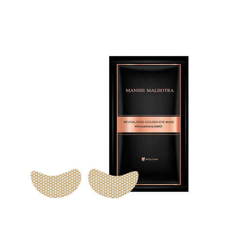 Buy Manish Malhotra Beauty By MyGlamm Revitalizing Golden Eye Mask With Almond & Carrot-4 gm - Purplle