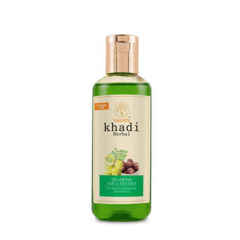 Buy Vagad's Khadi Herbal Gramodaya Amla Reetha Shampoo 210 ml | Anti-Hair fall | Parabens free | Silicon Free - Purplle