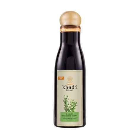 Buy Vagad's Khadi Herbal Gramodaya Rosemary & Henna Hair Oil 200 ml | Reduce Inflamation | Parabens Free | Silicon Free - Purplle