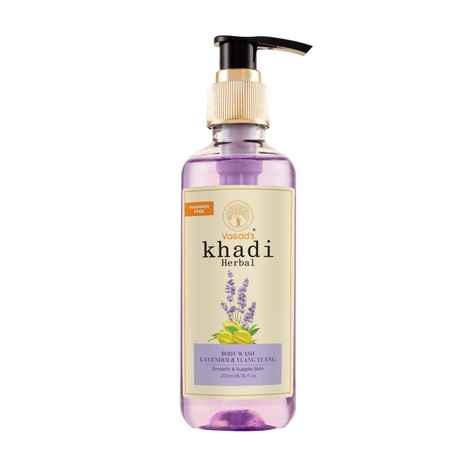 Buy Vagad's Khadi Herbal Gramodaya Lavender & Ylang Ylang Body wash 200 ml l Hydrates and Purifies the skin l Paraben & silicon free - Purplle