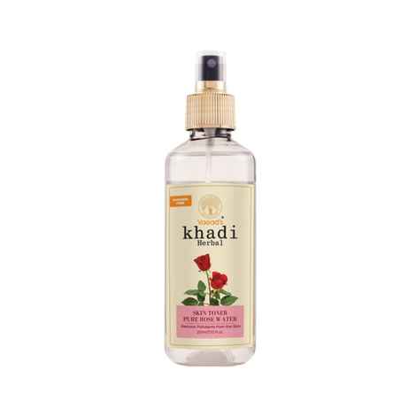 Buy Vagad's Khadi Herbal Gramodaya Rose Water 210 ml | remove pollutants and impurities | Parabens Free | Silicon Free - Purplle