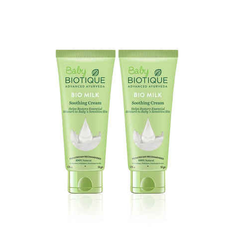 Buy Biotique Bio Milk Nurturing Baby Moisture Cream - Pack Of 2 - Purplle