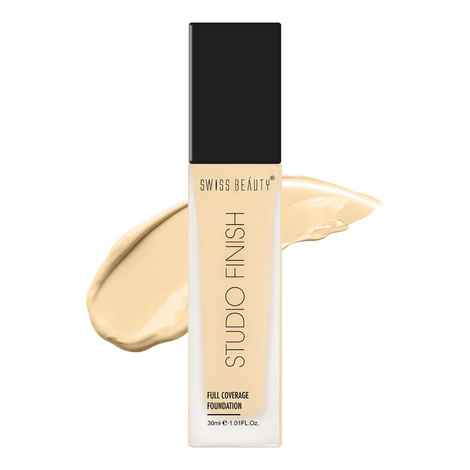 Buy Swiss Beauty Studio Finish Full Coverage Foundation - IVORY FAIR - 2 - 30 ml - Purplle