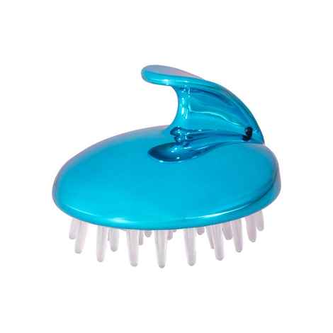 Buy Streak Street Shiny Blue Hair Scalp Massager And Shampoo Brush - Purplle