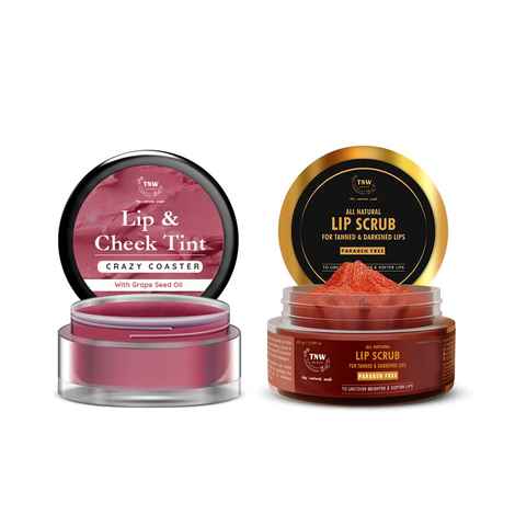 Buy Combo of 2- Crazy Coster Lip Tint 5gm & Lip Scrub 25g - Purplle