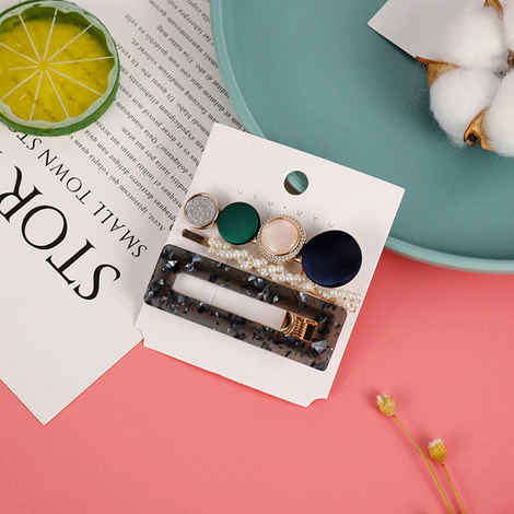 Buy Jewels Galaxy Stylish Pearl Gold Plated Hairclips for Women/Girls - Purplle