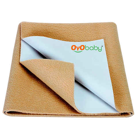 Buy OYO Baby Waterproof Bed Protector Baby Dry Sheet, Extra Large, Beige (140 cm x 200 cm) Extra Large - Purplle
