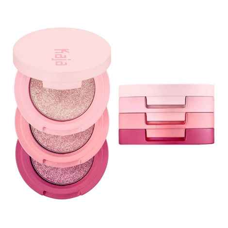 Buy KAJA Beauty Bento Collection| Bouncy Shimmer Eyeshadow Trio | 01 Rosewater - Rose tones | Cruelty free, K-Beauty Mini Palettes - 4.1 gm - Purplle