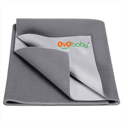 Buy OYO Baby Waterproof Bed Protector Baby Dry Sheet, Extra Large, Grey (140 cm x 200 cm) - Extra Large - Purplle