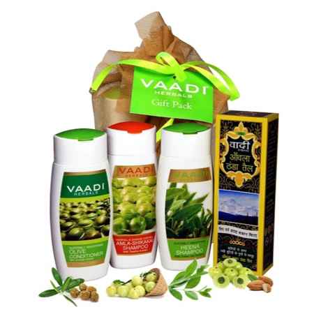 Buy Vaadi Herbals Shiny Hair Gift Pack (430 gm) - Purplle