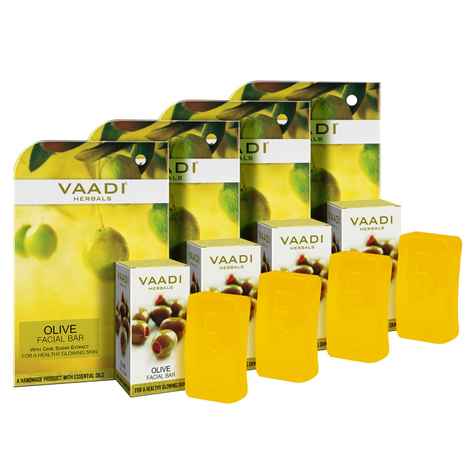 Buy Vaadi Herbals Olive Facial Bar with Cane Sugar Extract (25 g) (Pack of 4) - Purplle