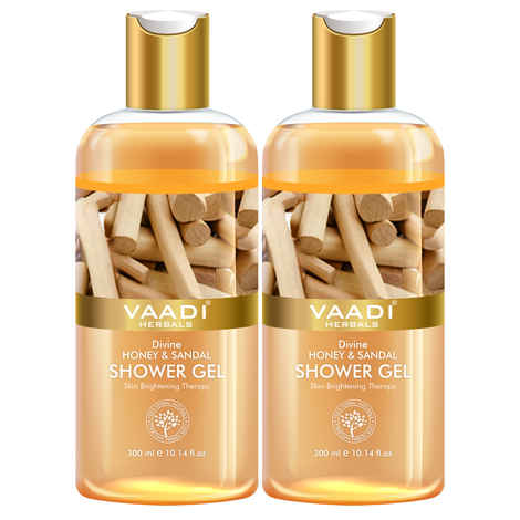 Buy Vaadi Herbals Divine Honey & Sandal Shower Gel Value Pack of 2 (300 ml x 2) - Purplle
