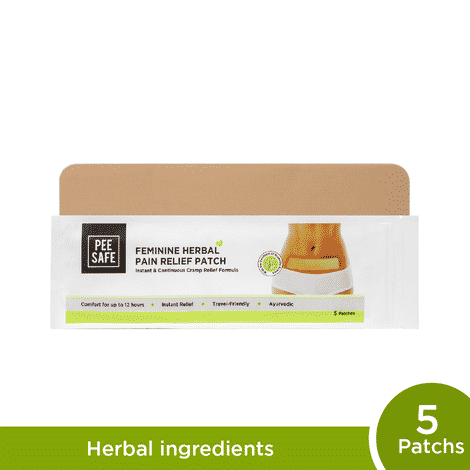 Buy Pee Safe Feminine Herbal Pain Relief Patch - Purplle