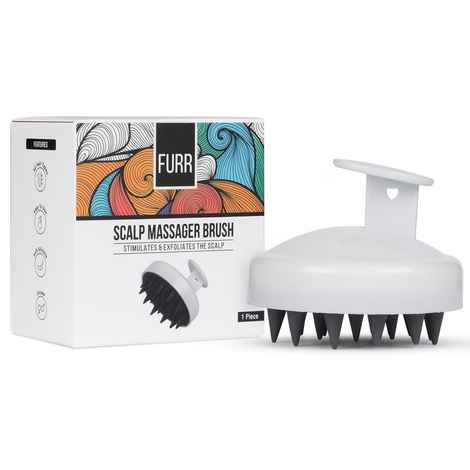 Pee Safe Sclap Massager | Shampoo & Conditioner Massager | Exfoliating with scalp care | Soft Silicone Bristles | Reduces Dandruff | Improves Blood Circulation | 1 N - 1 Pc