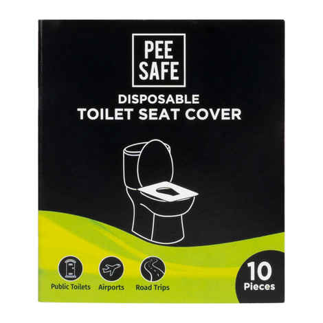 Buy Pee Safe Disposable Toilet Seat Covers | Protects Against Germs | Reduces The Risk Of UTI | For Public Toilets | Travel-Friendly | Environment Friendly | Pack Of 10 - Purplle