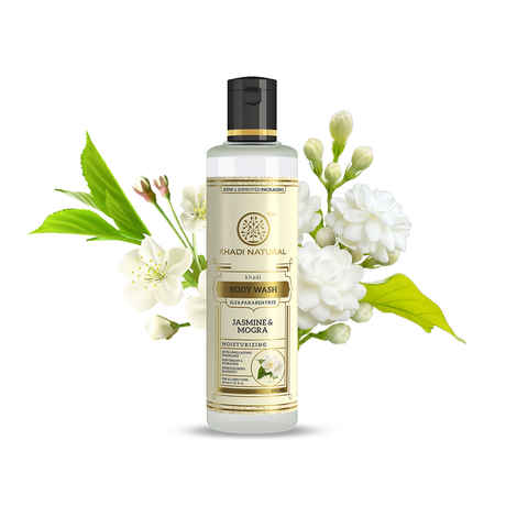 Buy Khadi Natural Jasmine & Mogra Body Wash| Removes Dirt & Grime| SLS & Paraben Free - (210 ml) - Purplle