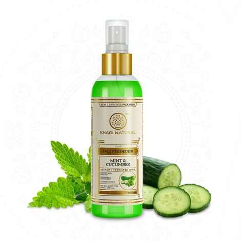 Buy Khadi Natural Mint and Cucumber Herbal Face Freshner Spray| Instant Skin Booster - (100 ml) - Purplle