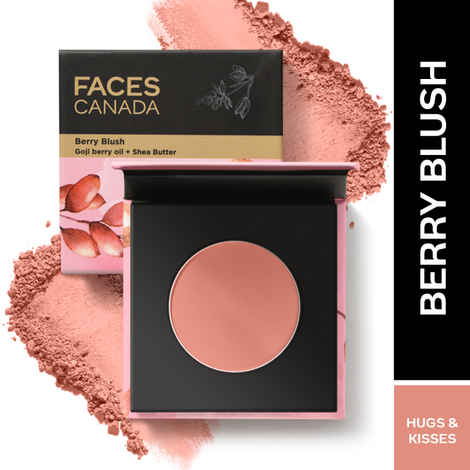 Buy FACES CANADA Berry Blush - Hugs & Kisses 05 4 gm | Lightweight Long Lasting Matte Finish | Silky Smooth Texture | Melts Effortlessly & Buildable | Shea Butter | Vitamin A & C - Purplle