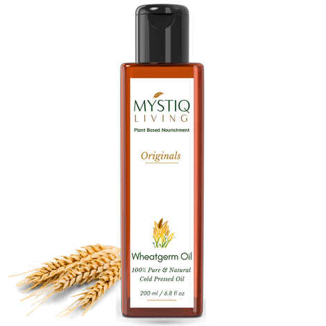 Buy Mystiq Living Originals - Wheat Germ Oil, 200ML | Cold Pressed | 100% Pure and Natural - Purplle