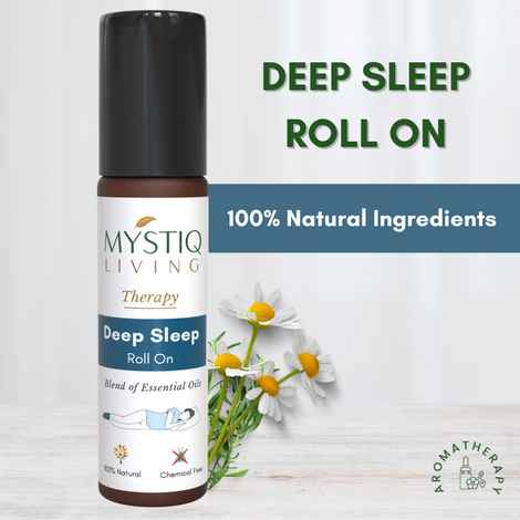 Buy Mystiq Living Therapy - Deep Sleep Roll On: Blend Of 100% Natural and Pure Essential Oils 10 ml - Purplle