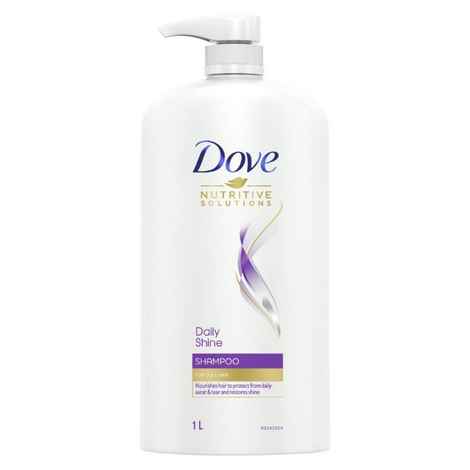 Buy Dove Daily Shine Shampoo 1 ltr - Purplle
