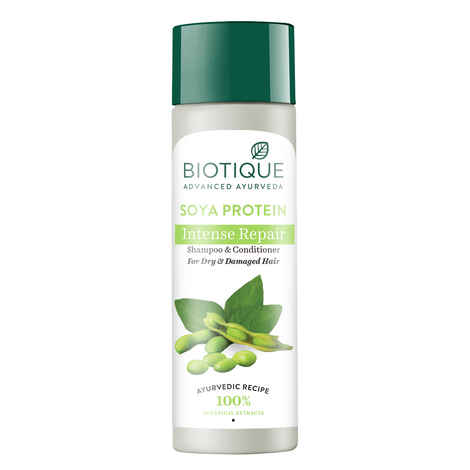 Buy Biotique Soya Protein Intense Repair Shampoo & Conditioner (190 ml) - Purplle
