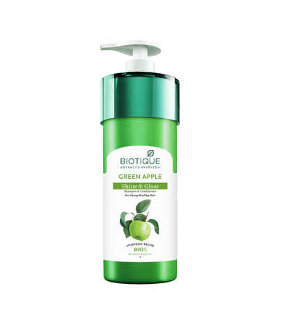 Buy Biotique Bio Green Apple (800 ml)(Green Apple Shampoo & Conditioner) - Purplle