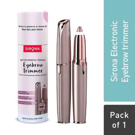 Sirona Electronic Eyebrow Trimmer Razor for Painless Facial Hair Removal at Home 1 Pc