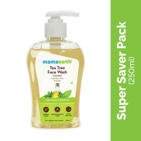 Buy Mamaearth Tea Tree Face Wash with Neem for Acne & Pimples (250 ml) - Purplle