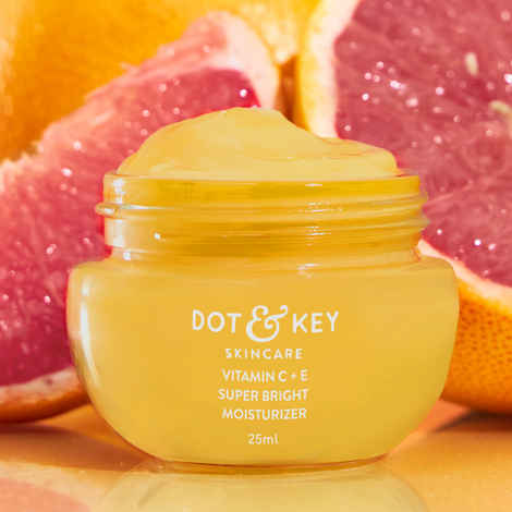 Dot & Key Vitamin C + E Sorbet Super Bright Moisturizer for Face | Vitamin C Face Cream For Glowing Skin | Fades Pigmentation & Dark Spots, Reduces Skin Dullness | Oil Free & Lightweight | For All Skin Types | 25 ml
