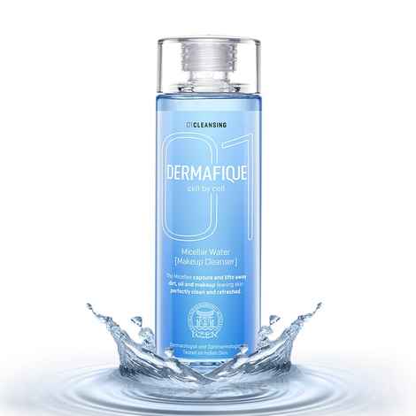 Buy Dermafique Micellar Water Makeup Cleanser a€“ 150 ml, Removes Waterproof Makeup, with Hyaluronic Acid and Smart Micellar Technology, Paraben & SLES Free - Purplle
