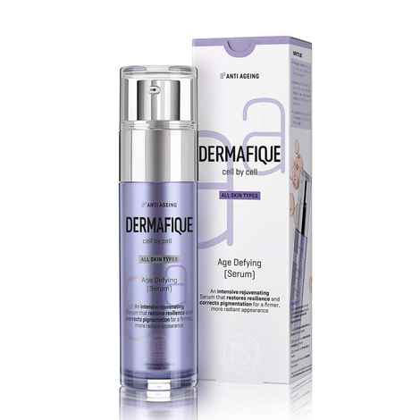 Buy Dermafique Age Defying Face Serum with Vitamin E – 50 gm, Anti-Ageing Serum, Pigmentation & Dark Spots, Night Cream for Women Anti Ageing - Purplle
