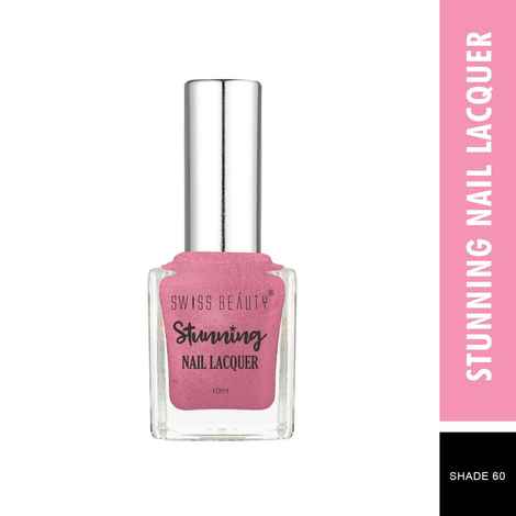 Buy Swiss Beauty Stunning Nail Lacquer 60 Pearl Pink (10 ml) - Purplle