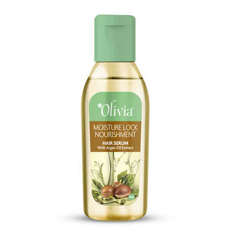 Buy Olivia Moisture Lock Nourishment Hair Serum With Argan Oil-25ml for Men & Women - Instant Shine & Smoothness for Frizz Free Hair - Purplle