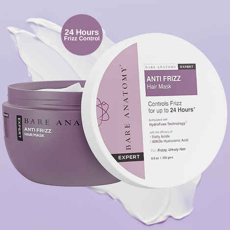 Buy Bare Anatomy Anti-Frizz Hair Mask with Hyaluronic Acid | Adds Shine | Women, Men (250 gm) - Purplle