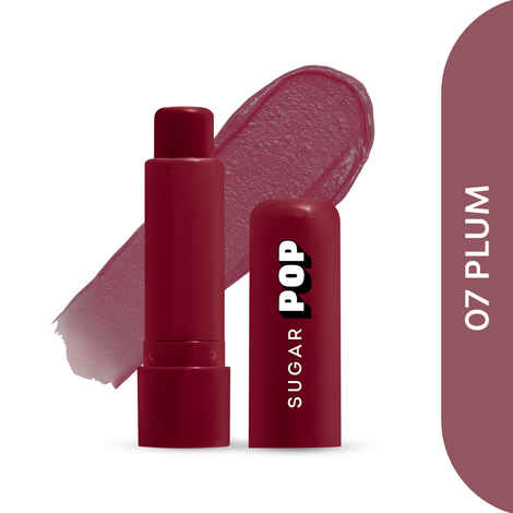 SUGAR POP Nourishing Lip Balm 07 Plum - 4.5 gm | Hydrating | Moisturizing | SPF Protection | Intense Care