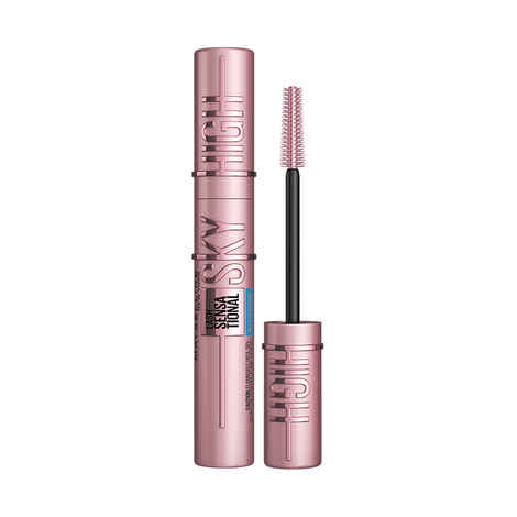 Buy Maybelline New York Lash Sensational Sky High Waterproof Mascara, Lengthening & Volumizing Mascara With Bamboo Exract & Fibres, Very Black (6 ml) - Purplle