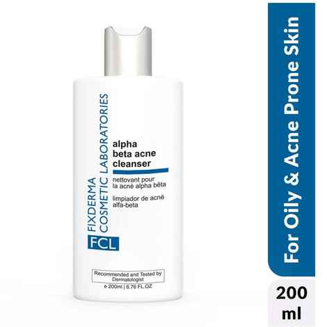 Buy Fixderma Cosmetic Laboratories Alpha-Beta Acne Cleanser For Deep Cleans Pore Reduces Comedones Pustules & Pimples 200 ml - Purplle