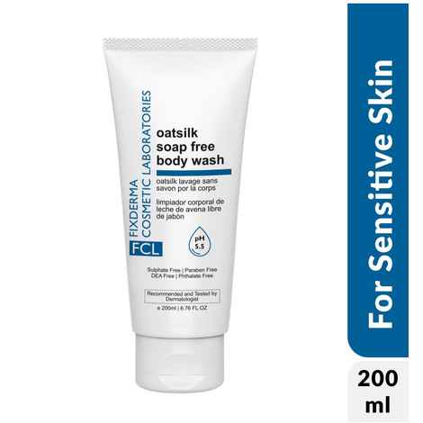 Buy Fixderma Cosmetic Laboratories Oatsilk Soap Free Body Wash For Non Irritation Dryness, Discomfort, Flaking, Roughness, And Itchiness 200 ml - Purplle