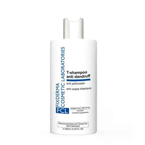 Fixderma Cosmetic Laboratories T-Shampoo Controls Recurrence Of Dandruff And Psoriasis Nourishes The Scalp And Hair Follicles Leaves Hair Soft And Manageable 200 ml